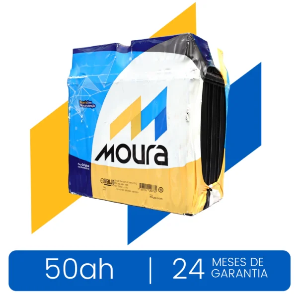 Moura 50Ah | Livre de Manutenção | Honda Civic | 24 Meses de Garantia