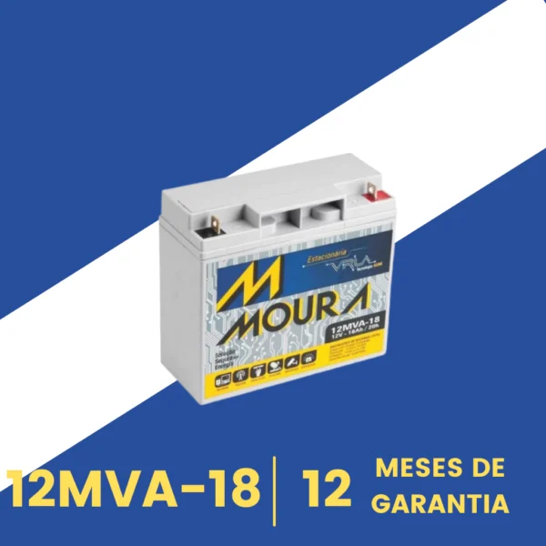 Moura VRLA 12MVA-18 18ah | 12 Meses de Garantia